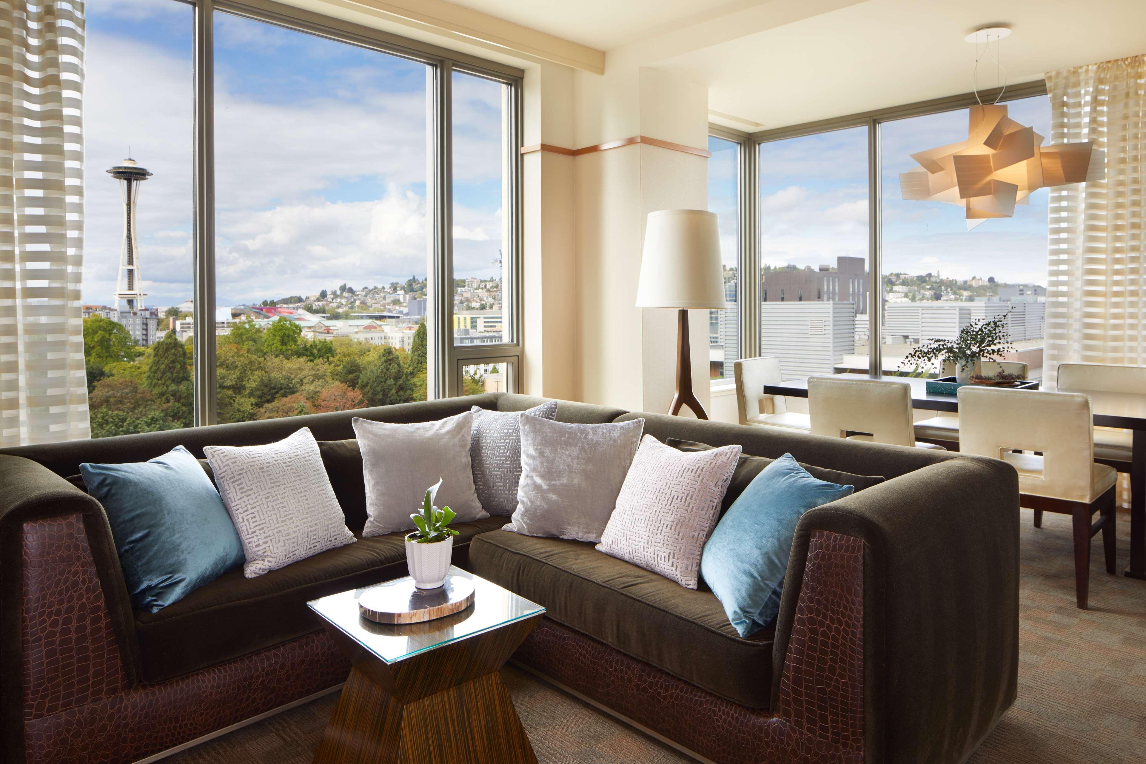 1 Hotel Seattle Exterior photo A living room in a typical apartment